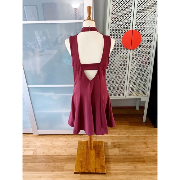 Free People Layla Fit & Flare Dress in Auburn Red - Picture 2 of 10